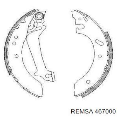 Колодки гальмові задні, барабанні Remsa 467000 ціна, від 24.10 USD