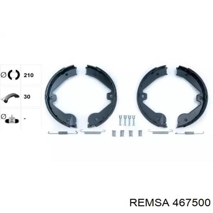 Колодки ручника / стоянкового гальма Remsa 467500 ціна, від 27.44 USD
