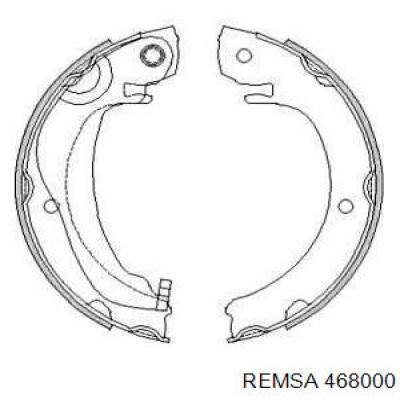 Колодки ручника / стоянкового гальма Remsa 468000 ціна, від 29.41 USD