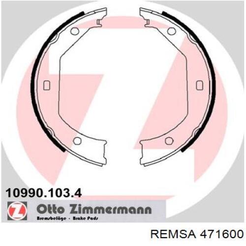 Купити 471600 Remsa Гальмівні колодки гальма стоянки