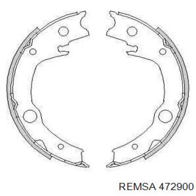 Колодки ручника 472900 Remsa