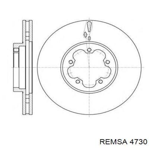 4730 Remsa колодки гальмівні передні, дискові