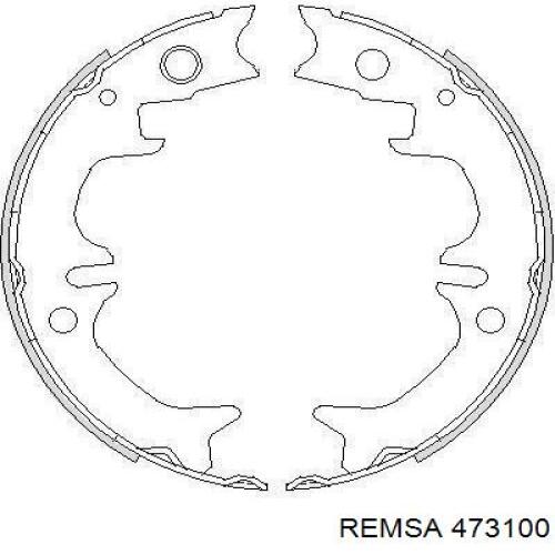 Колодки ручника / стоянкового гальма Remsa 473100 ціна, від 20.18 USD