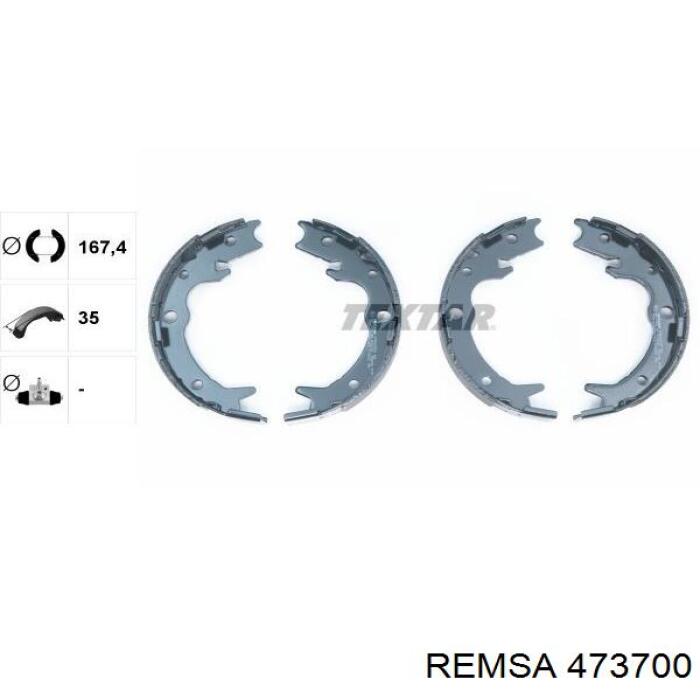 Колодки ручника / стоянкового гальма Remsa 473700 ціна, від 22.46 USD