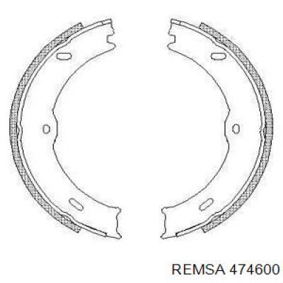 474600 Remsa Гальмівні колодки ручника
