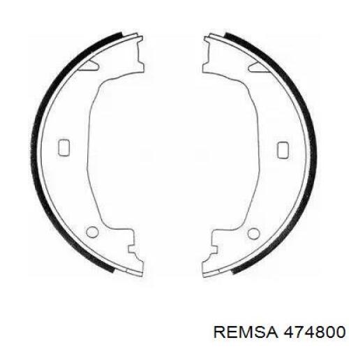 Колодки ручника 474800 Remsa