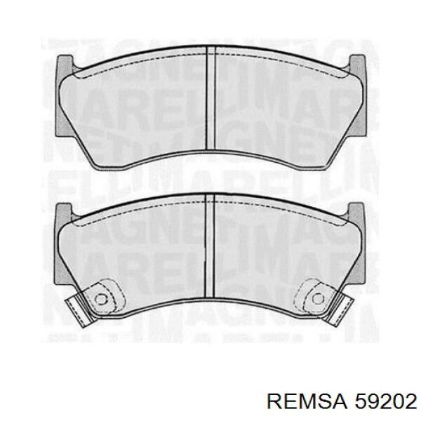 59202 Remsa колодки гальмівні передні, дискові