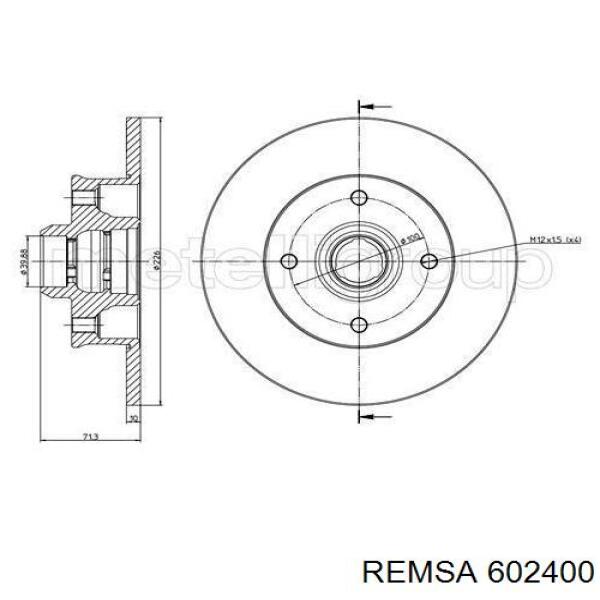 Задні дискові гальма Remsa 602400 ціна, від 31.00 USD
