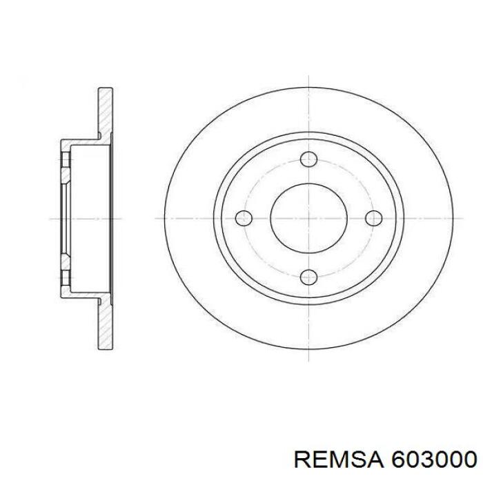 Купити 603000 Remsa Ротор гальмівний