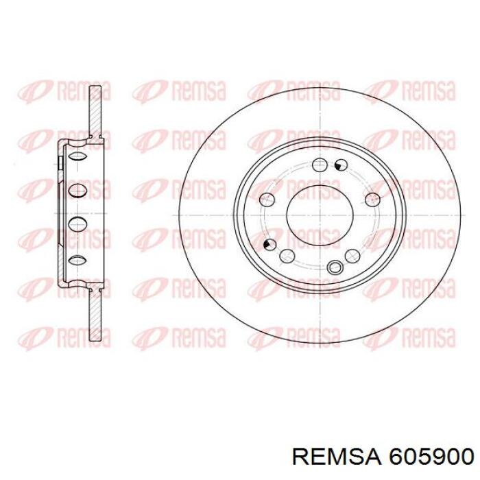 605900 Remsa диск гальмівний передній
