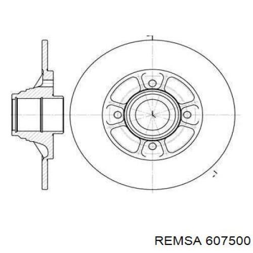 607500 Remsa Дискові гальма