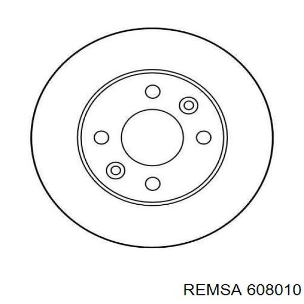 608010 Remsa диск гальмівний передній
