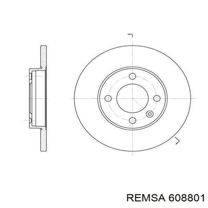 Купити 608801 Remsa Ротор гальмівний