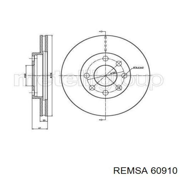 Гальмівні колодки Remsa 60910 ціна, від 19.50 USD