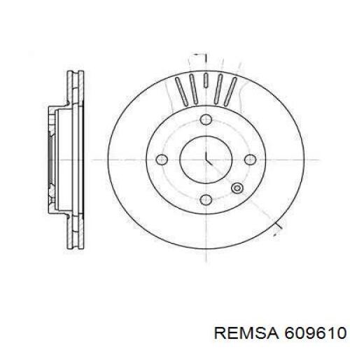 609610 Remsa Гальмо дискове переднє