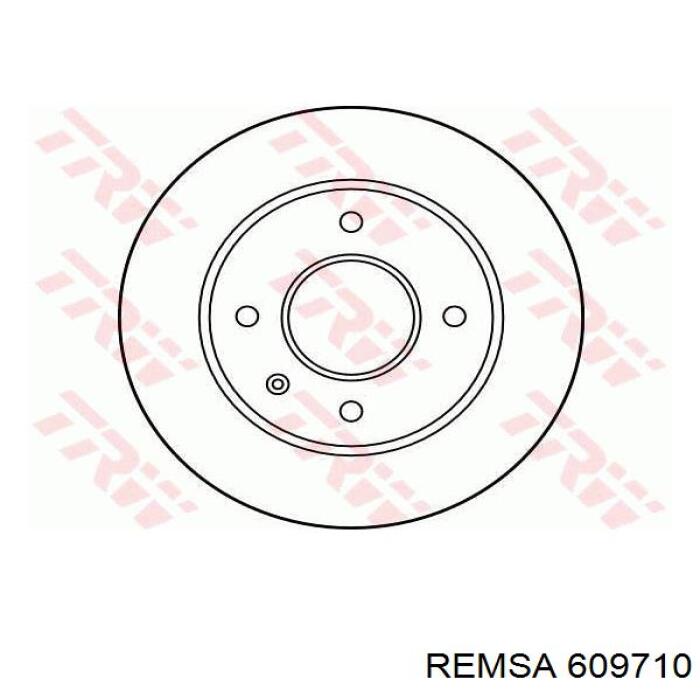 Гальмівні диски передні 609710 Remsa