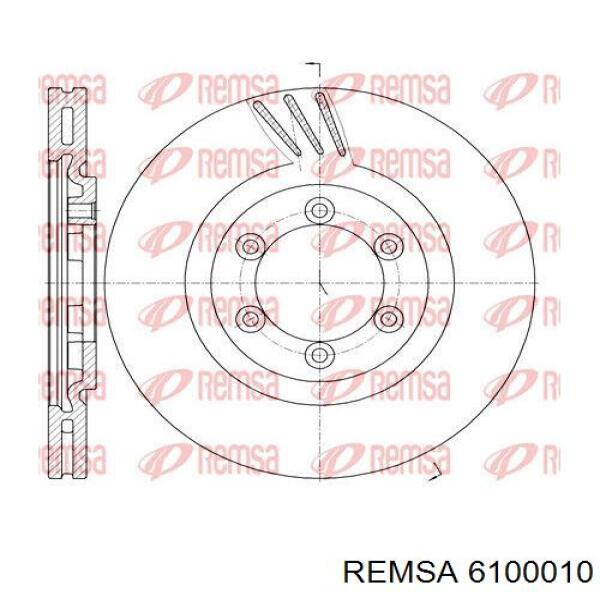 6100010 Remsa Гальмо дискове переднє
