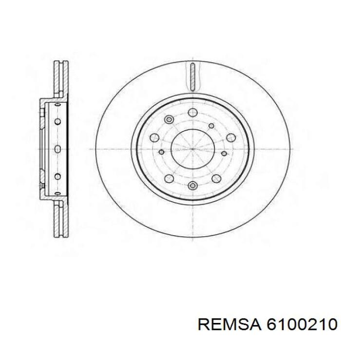 6100210 Remsa Гальмо дискове переднє