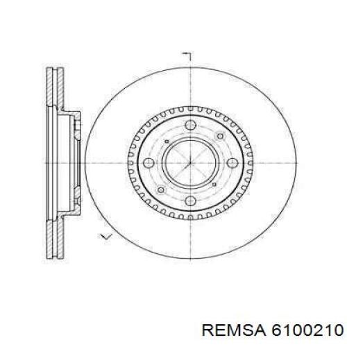 6100210 Remsa Гальмо дискове переднє