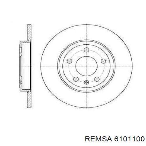 6101100 Remsa диск гальмівний задній