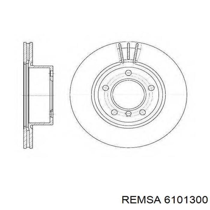 Гальмівні диски 6101300 Remsa