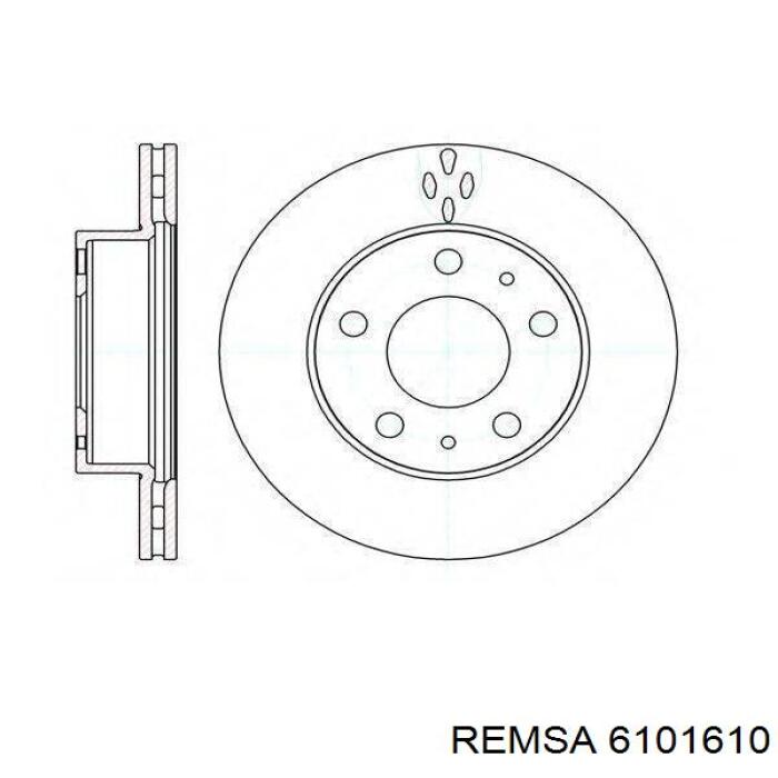 Диск гальмівний передній Remsa 6101610