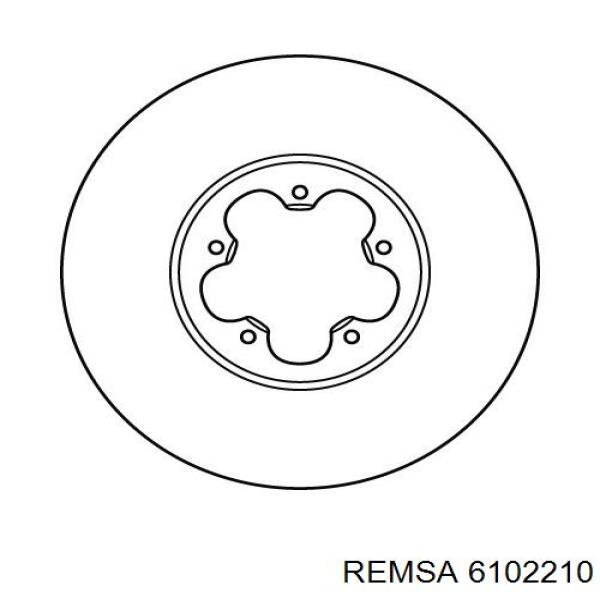 Диск переднього гальма Remsa 6102210 ціна, від 52.68 USD