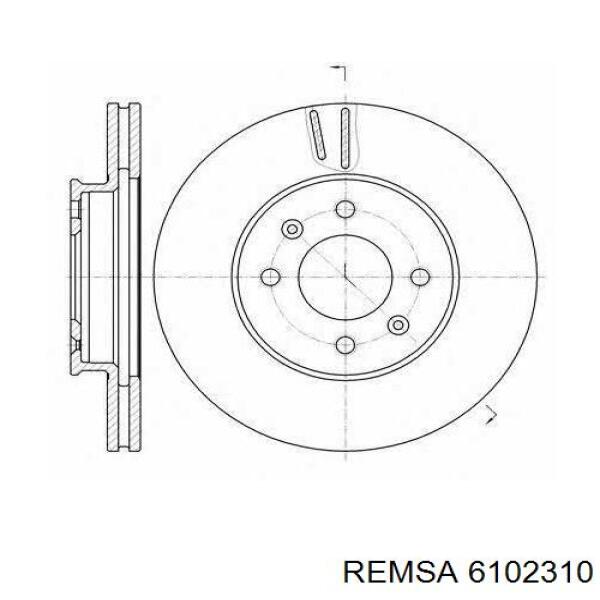Купити 6102310 Remsa Ротор гальмівний