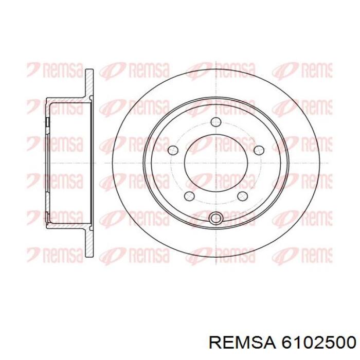 6102500 Remsa диск гальмівний задній