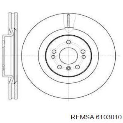6103010 Remsa диск гальмівний передній