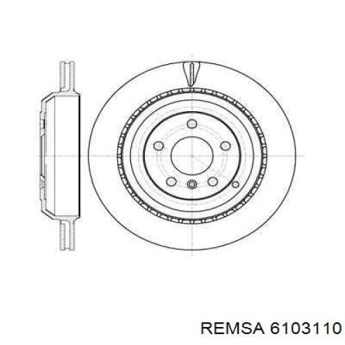 Задні дискові гальма Remsa 6103110 ціна, від 46.38 USD