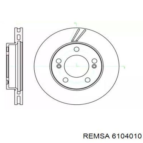 6104010 Remsa диск гальмівний передній