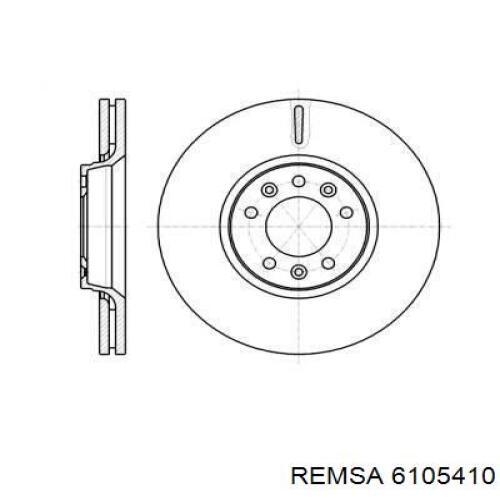 6105410 Remsa диск гальмівний передній