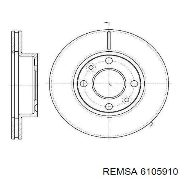 Купити 6105910 Remsa Ротор гальмівний