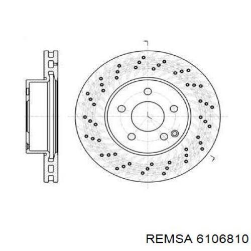 6106810 Remsa Гальмо дискове переднє