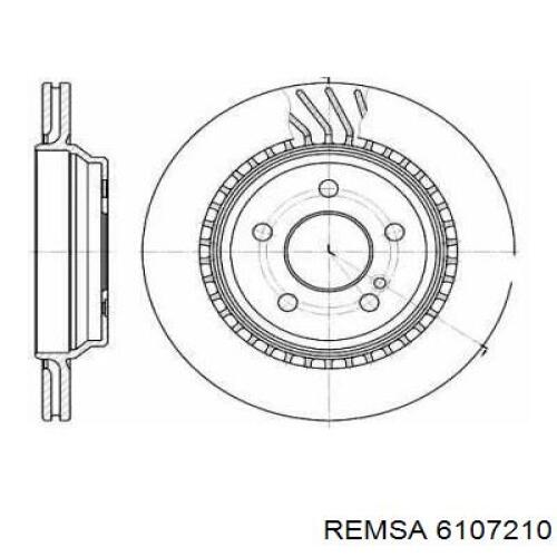 6107210 Remsa диск гальмівний задній