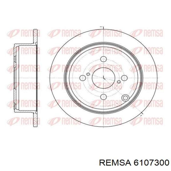 6107300 Remsa диск гальмівний задній