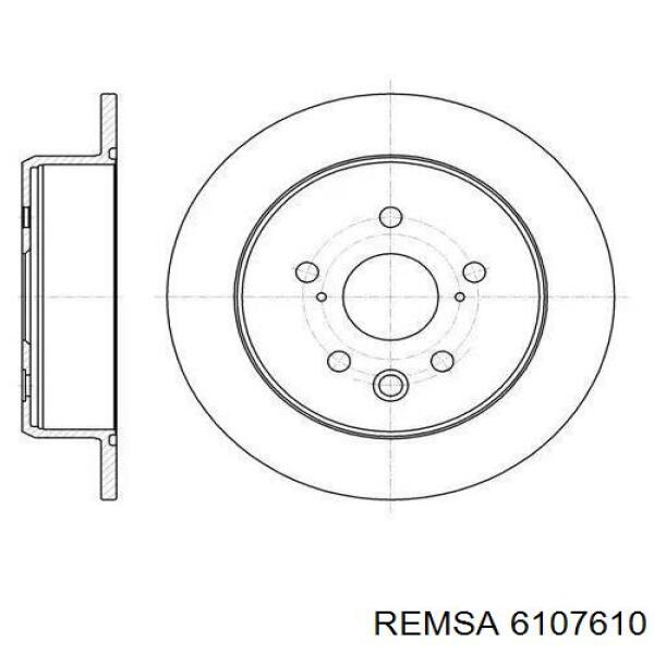 Гальмівні диски передні 6107610 Remsa