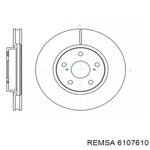 6107610 Remsa диск гальмівний передній