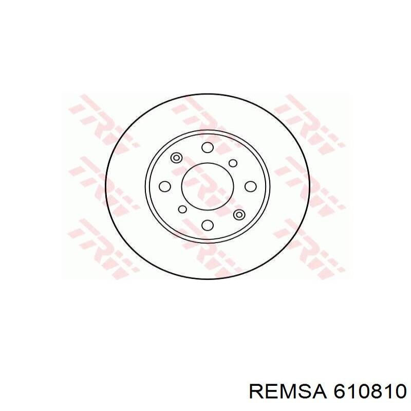 610810 Remsa диск гальмівний передній