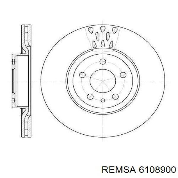 Диск гальмівний задній Remsa 6108900