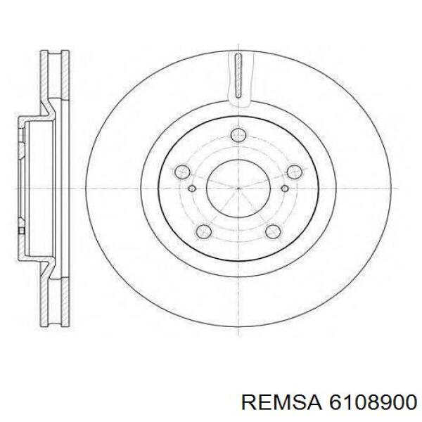 Купити 6108900 Remsa Диск заднього гальма