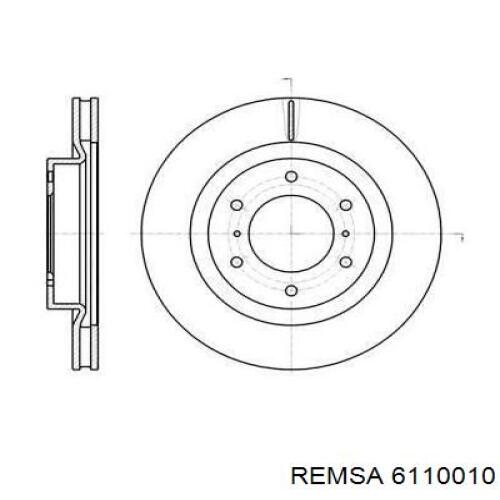 6110010 Remsa Гальмо дискове переднє
