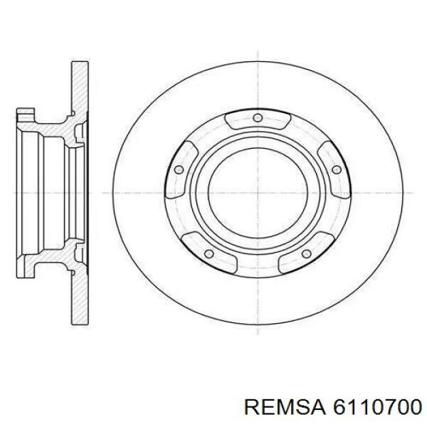 6110700 Remsa Дискові гальма