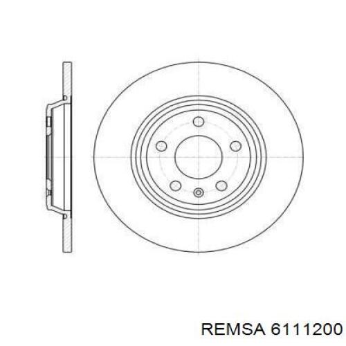 Диск гальмівний задній 6111200 Remsa