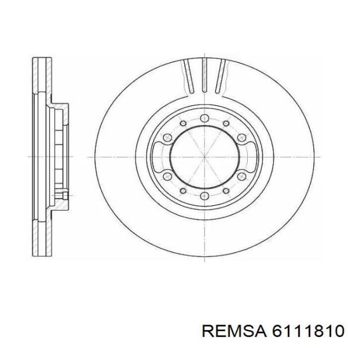 6111810 Remsa Гальмо дискове переднє