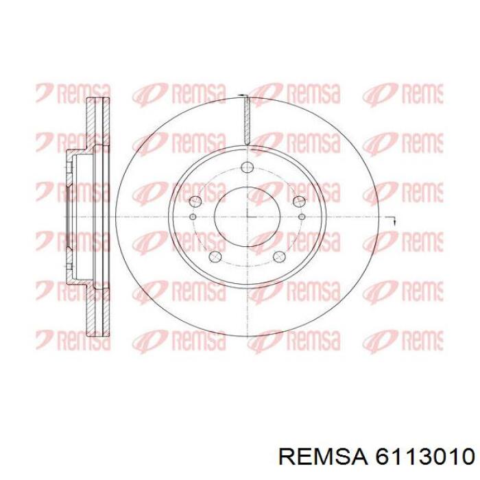 6113010 Remsa диск гальмівний передній