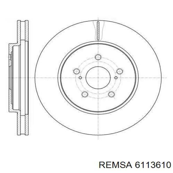 6113610 Remsa диск гальмівний передній