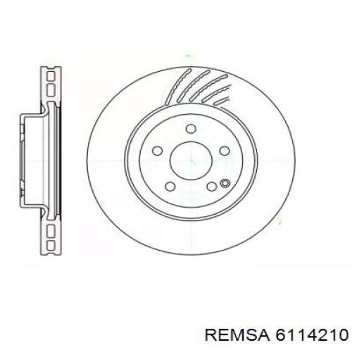 6114210 Remsa диск гальмівний передній