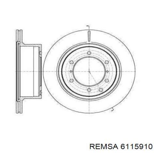Задні дискові гальма Remsa 6115910 ціна, від 64.68 USD